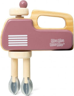 Houten handmixer met kom - cherry blossom