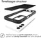 iMoshion Hoesje Geschikt voor Samsung Galaxy A25 Hoesje Shockproof - iMoshion Rugged Hybrid Carbon Case - zwart