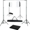 vidaXL - Fotostudioset - met - softboxlampen - en - achtergrond
