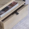 Riviera Maison Salontafel vierkant - Milan Coffee Table Parquet 90x90 - Gerecycled Eikenhout, IJzer - Bruin