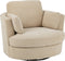 J-Line loungestoel Swiv - populierenhout/schuime - hout - beige