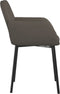 vidaXL - Eetkamerstoelen - 2 - st - fluweel - donkergrijs