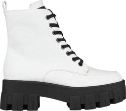 Guess Vesna - Veterboots - Plateauzool 6 cm - Wit