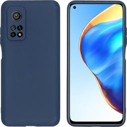 iMoshion Hoesje Geschikt voor Xiaomi Mi 10T Pro / Mi 10T Hoesje Siliconen - iMoshion Color Backcover - Donkerblauw