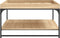 vidaXL - Salontafel - 80x80x45 - cm - bewerkt - hout - en - ijzer - sonoma - eikenkleur