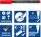 STAEDTLER Lumocolor permanent pen M 317 - set met 14 kleuren