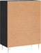 vidaXL - Dressoir - 69,5x34x90 - cm - bewerkt - hout - zwart