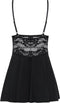 Obsessive Babydoll Setje Met Kant - Zwart - S/M