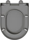 vidaXL - Snelle - Ontgrendel - Toiletbril - met - Soft - Close - Duroplast - Grijs