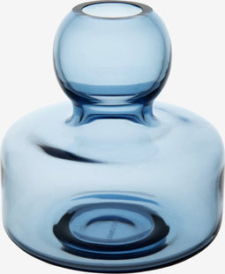 Marimekko - Flower - Vaas - Glas - Dark Blue - 10cm