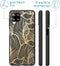 iMoshion Hoesje Geschikt voor Samsung Galaxy A12 Hoesje Siliconen - iMoshion Design hoesje - Goud / Zwart / Golden Leaves