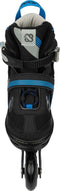 Nijdam Blue Blaze - 2-in-1 Combo Skeelers - Verstelbaar 33-36 - Zwart/Blauw