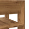 vidaXL - Salontafel - 55,5x55x45 - cm - bewerkt - hout - artisanaal - eikenkleur