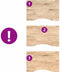 vidaXL - Bureaublad - rechthoekig - 80x60x2,5 - cm - onbehandeld - eikenhout