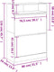 vidaXL-Schoenenkast-met-2-klaplades-80x34x116-cm-sonoma-eikenkleurig
