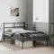 vidaXL - Bedframe - met - hoofdbord - metaal - zwart - 120x190 - cm