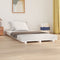 vidaXL - Bedframe - massief - grenenhout - wit - 75x190 - cm