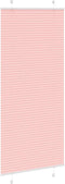 vidaXL - Plissé - rolgordijn - 90x200 - cm - stofbreedte - 89,4 - cm - polyester - roze