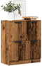 vidaXL - Dressoir - 60x30x70 - cm - bewerkt - hout - oud - houtkleurig