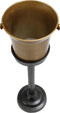 PTMD - Calyo goudkleurige wijnkoeler op vintage zwarte voet - Calyo Gold Winecooler with black vintage foot