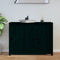 vidaXL - Dressoir - 100x35x74 - cm - massief - grenenhout - zwart