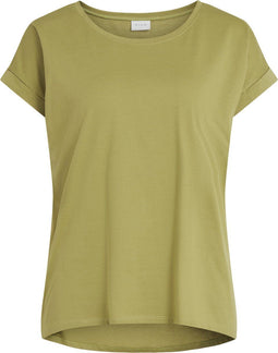 VILA VIDREAMERS PURE T-SHIRT - Dames T-shirt - Ronde hals - Korte mouwen - Maat XS
