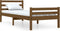 vidaXL - Bedframe - massief - hout - honingbruin - 75x190 - cm