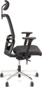 Linea bureaustoel Omnia 01/PT - ergonomisch EN1335 - met hoofdsteun - multi verstelbaar - max. draagvermogen 110kg - zwart - LF-3134005