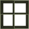 vidaXL - Tuinbak - 80x80x48 - cm - Olijfgroen - Staal