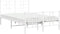 vidaXL - Bedframe - met - hoofd- - en - voeteneinde - metaal - wit - 120 - x - 190 - cm