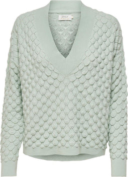 ONLY ONLGILJA - L/S V-neck Pullover - Ballonmouw - Maat XS