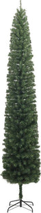 vidaXL - Kunstkerstboom - smal - met - standaard - 300 - cm - PVC