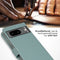 Selencia Google Pixel 8 - Echt Lederen Bookcase - 3 Pashouders - Air Blue