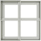 vidaXL - Tuinplantbak - 80x80x60 - cm - Gegalvaniseerd - Staal