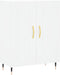 vidaXL - Dressoir - 69,5x34x90 - cm - bewerkt - hout - wit
