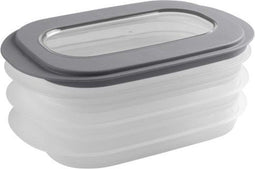 Sunware - Sigma home vleeswarendoos transparant grijs - 26,5 x 17,2 x 10,5 cm