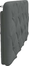 vidaXL - Hoofdbordkussen - 100 - cm - stof - donkergrijs