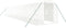 vidaXL - Tuinkas - met - stalen - frame - 28 - m² - 14x2x2 - m - wit