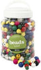 Houten kralen, d: 8+10+12 mm, gatgrootte 2-2,5 mm, diverse kleuren, china berry, 175 gr, 400ml, circ