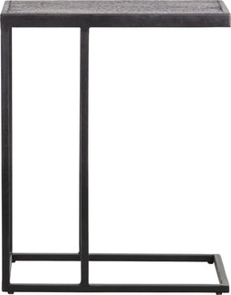 WOOOD Febe Tuin Bijzettafel U-vorm - Metaal - Zwart - 55x45x35