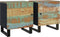 vidaXL - Nachtkastjes - 2 - st - 40x33x46 - cm - massief - gerecycled - hout