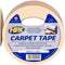Dubbelzijdige tapijttape - wit 50mm x 25m