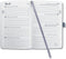 Sigel agenda 2024 - Jolie Feel - A5 - hardcover - 7 dagen/ 2 pagina's - light lilac - SI-J4407
