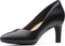 Clarks Calla Rose - Dames Pumps - Hoge hak 6,5 cm - Zwart Leer - Maat 38