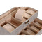 Doos-Juwelenkistje Home ESPRIT Grijs Polyurethaan Kristal Hout MDF 27,5 x 11 x 15 cm