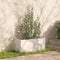 vidaXL - Plantenbakken - 2 - st - 100x50x50 - cm - massief - grenenhout - wit