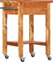 vidaXL - Keukentrolley - 55x55x89 - cm - massief - acaciahout