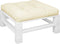 vidaXL - Palletkussen - 80x80x12 - cm - stof - crèmekleurig