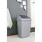 Sunware - Delta prullenbak met swingdeksel 50 L grijs/ zwart - 39,5 x 34,5 x 66,5 cm