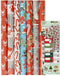 Kerstpapier voor Kinderen - Set van 7 Rollen - Feestelijke Motieven - Multikleur